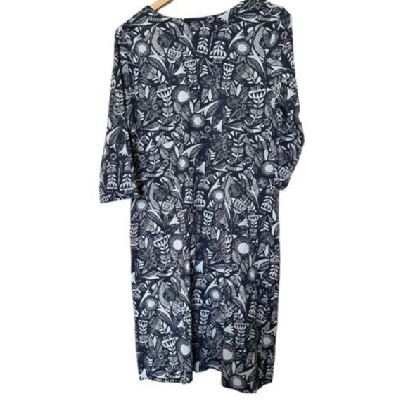 Weird Fish Wear The Weekend Floral Dress Charcoal Gray Black White Floral 14 - Picture 2 of 6